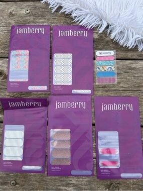 🩶5/$30 Jamberry Assorted Press-On Nail Wraps